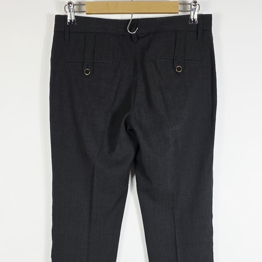 Dolce & Gabbana Virgin Wool Dark Grey Career Wear Dress Pants Women's Size 42 - Picture 6 of 11